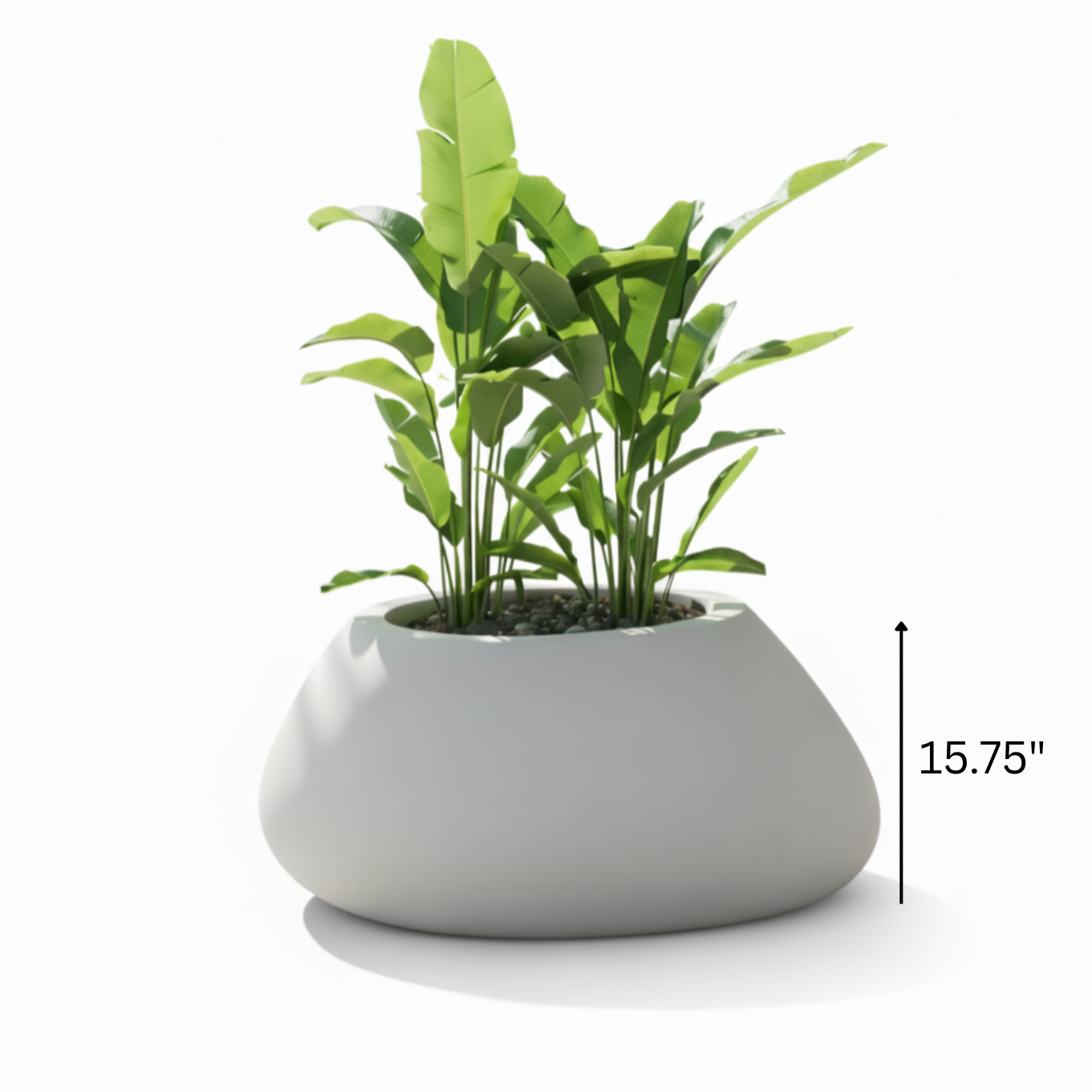 Stone Planter 15.75"