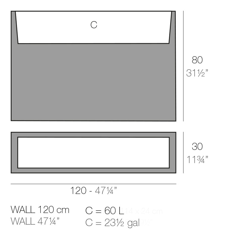 Wall Planter 31.5"