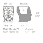 Adan Planter 27.5"