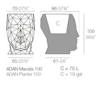 Adan Planter 39.25"