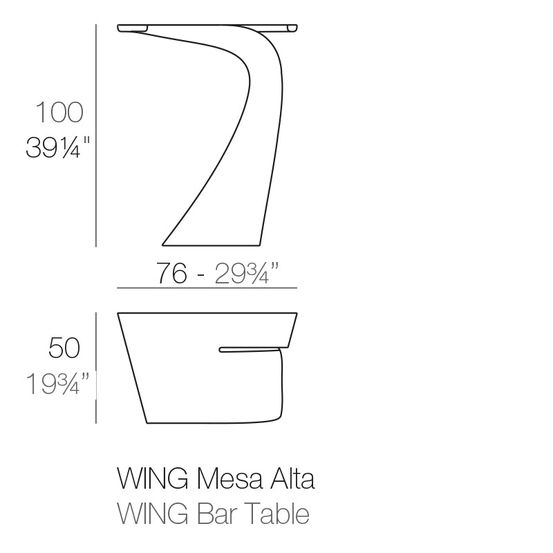 Wing Bar Table