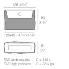 Faz Wall Planter 31.5"