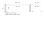 Frame Dining Table 98.5"W
