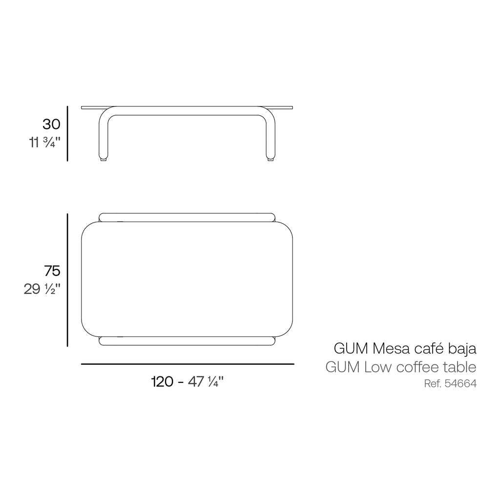 Gum Coffee Table 11.75"