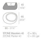 Stone Planter 15.75"