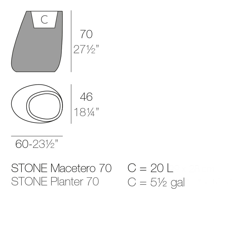 Stone Planter 27.5"