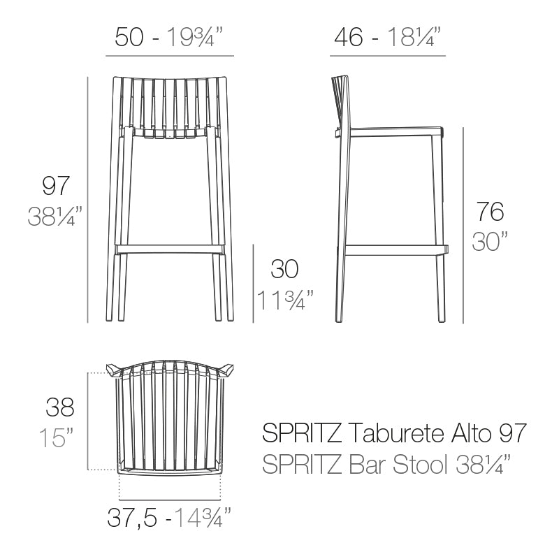 Spritz Bar Stool (Set of 2)