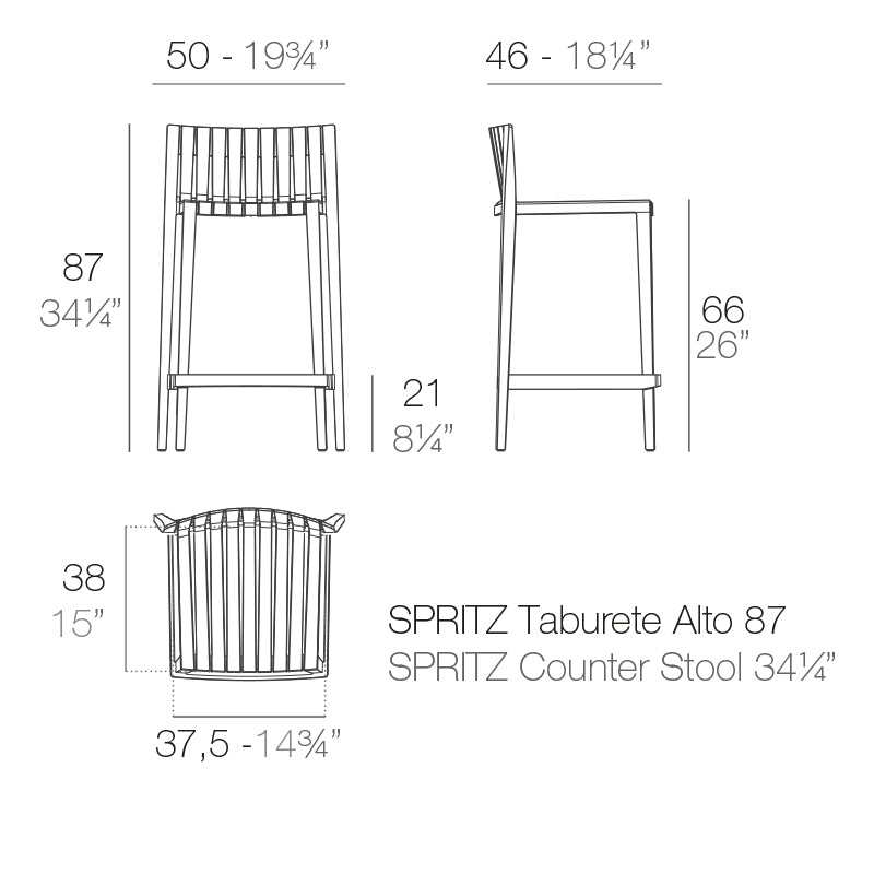 Spritz Counter Stool (Set of 2)
