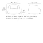 Roulette Rocking Chair 26.75"