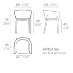 Africa Armchair (Set of 2)
