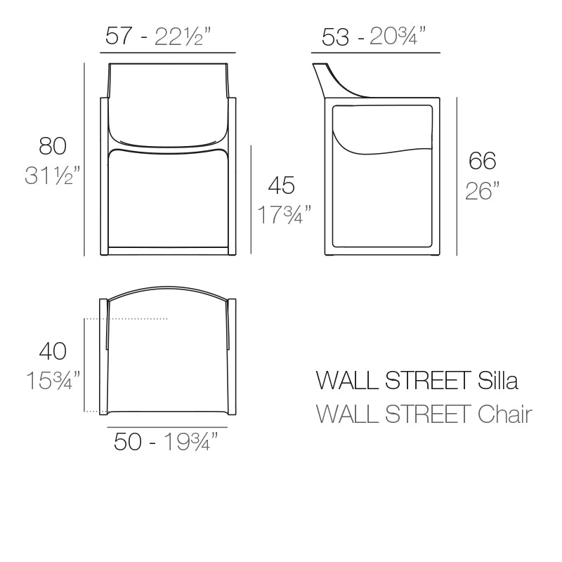 Wall Street Armchair (Set of 2)