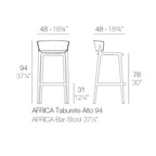 Africa Bar Stool (Set of 2)