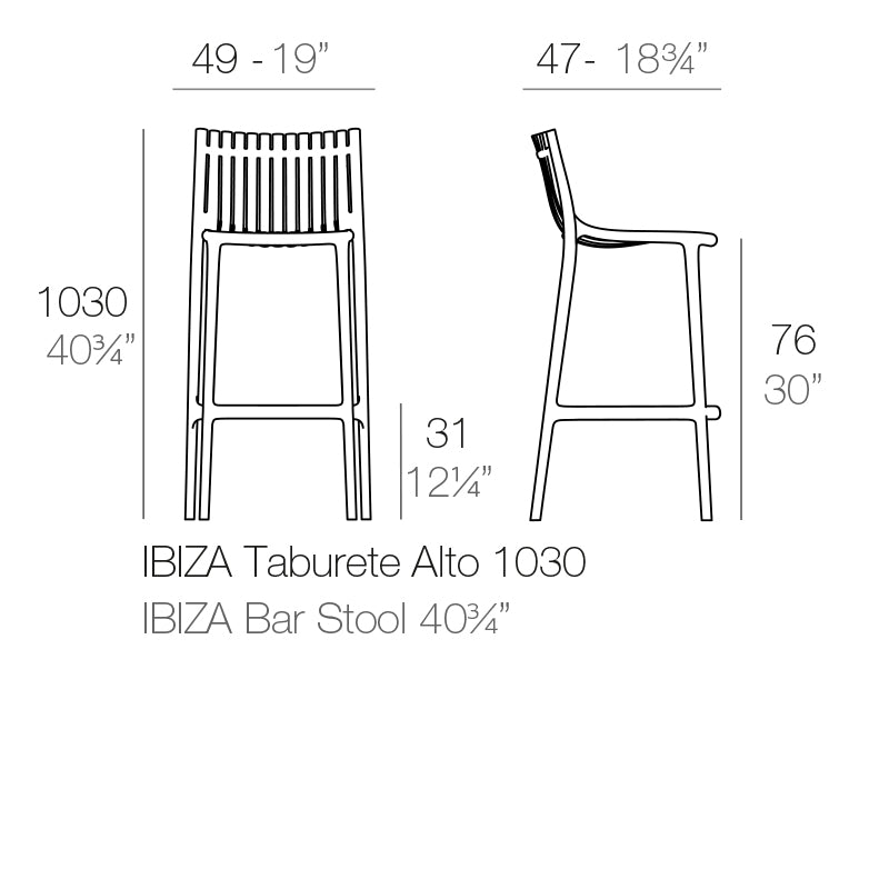 Ibiza Bar Stool (Set of 2)