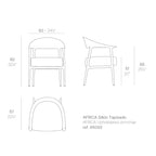 Africa Upholstered Armchair (Set of 2)