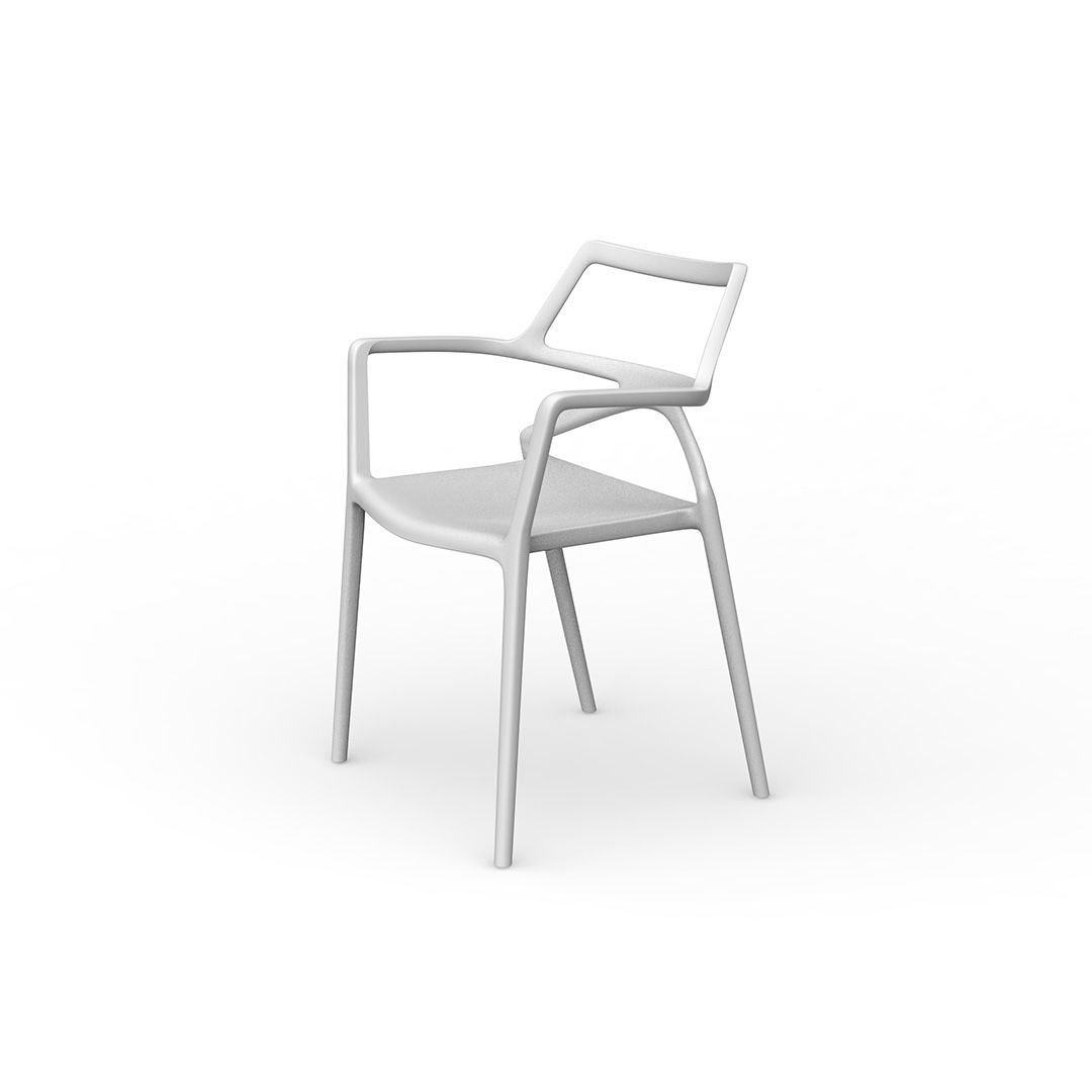 Delta Chair With Armrests (Set of 2)