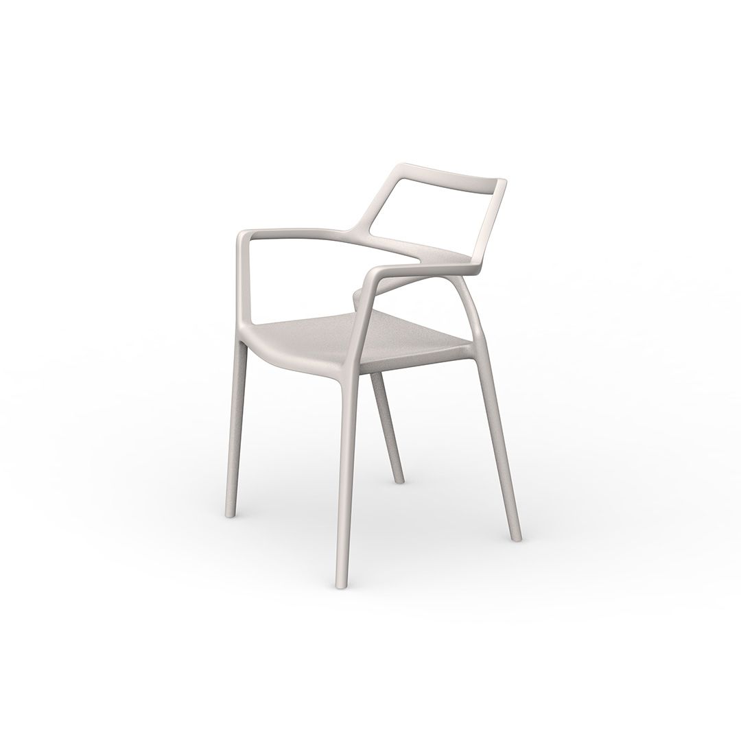Delta Chair With Armrests (Set of 2)