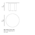 Mel Low Table ø24"