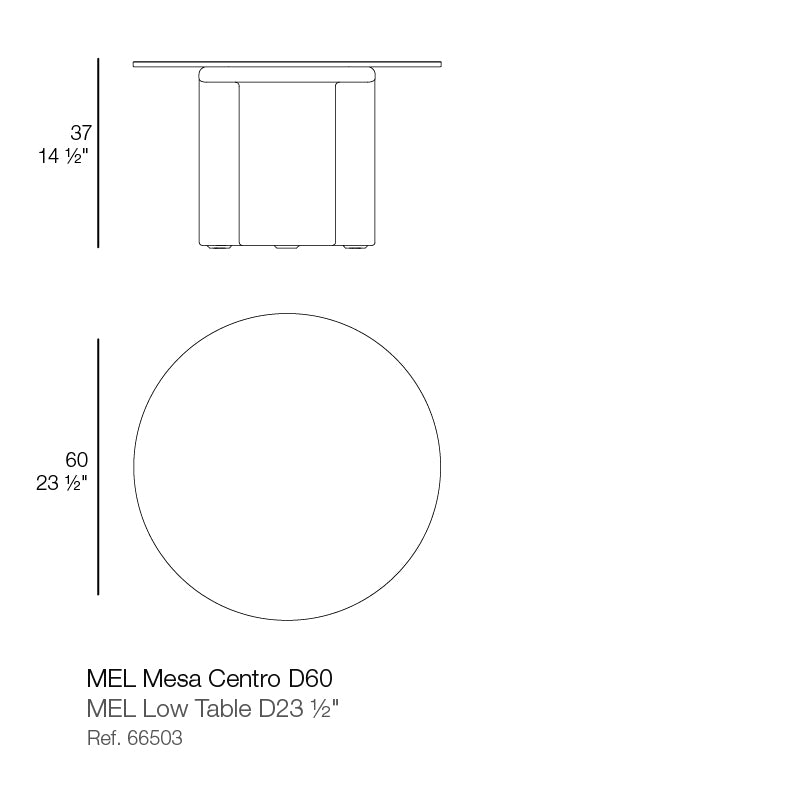 Mel Low Table ø24"