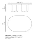 Mel Low Table 48x32"