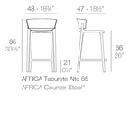 Africa Counter Stool (Set of 2)