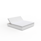 Vela Square Daybed With 2 Reclining Backrests Canopy Bundle